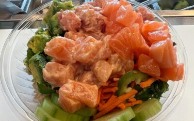 spicy salmon, spicy tuna & organic salmon bowl!!!