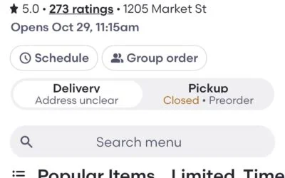 273 reviews with 5 out 5 on Grubhub！！！